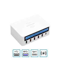 WLX-818F Service-Ladestation mit USB 3.0 und USB-C