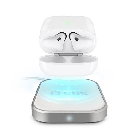 SBS - Drahtloses Ladegerät für Apple Airpods, weiß