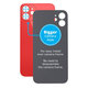 Apple iPhone 12 - Backcover Glas Vergrössertes Ringloch für die Kamera (Red)