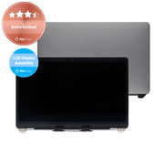 Apple MacBook Air 13" A1932 (2019), 13" A2179 (2020) - LCD Display + Frontglas + Abdeckung (Space Gray) Refurbished