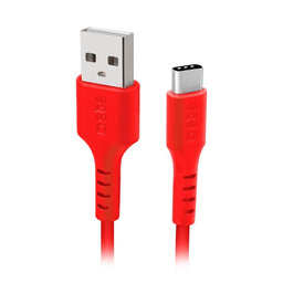 SBS - USB-C / USB Kabel (1.5m), rot