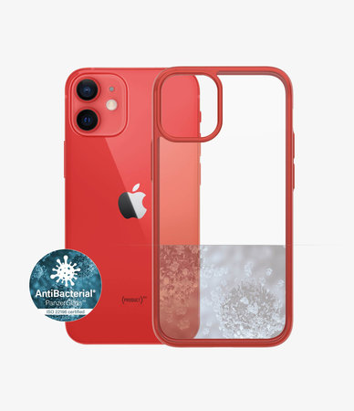 PanzerGlass - Fall ClearCase AB für iPhone 12 mini, red