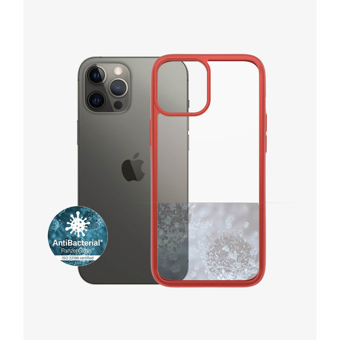 PanzerGlass - Fall ClearCase AB für iPhone 12 Pro Max, red