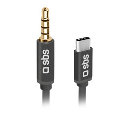 SBS - Adapter USB-C / 3.5mm Jack, schwarz