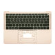 Apple MacBook Air 13" A1932 (2018 - 2019) - Oberer Rahmen Tastatur + Tastatur US (Gold)