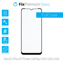 FixPremium FullCover Glass - Gehärtetes Glas für Motorola Moto E7 Plus, E7 Power, G9 Play, G10, G20 und G30