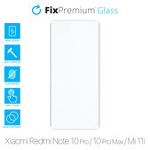 FixPremium Glass - Gehärtetes Glas für Xiaomi Redmi Note 10 Pro, 10 Pro Max, Mi 11i und Poco F3