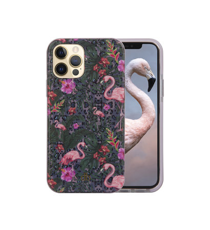 dbramante1928 - Capri-Hülle für iPhone 13 Pro Max, tropischer Flamingo