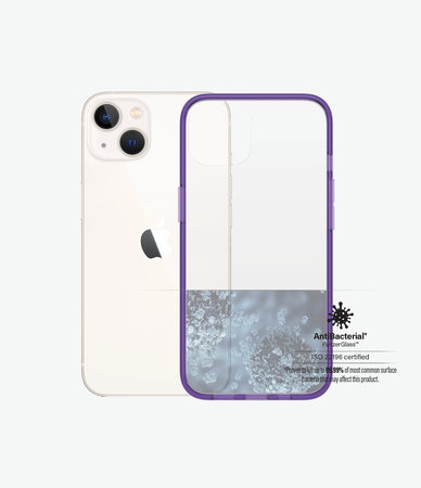 PanzerGlass - Fall ClearCaseColor AB für iPhone 13, grape