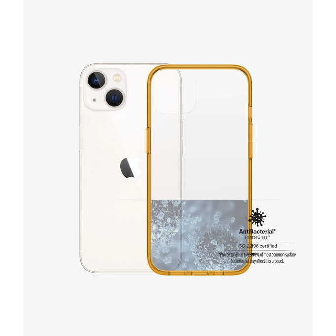 PanzerGlass - Fall ClearCaseColor AB für iPhone 13, tangerine