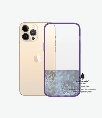 PanzerGlass - Fall ClearCaseColor AB für iPhone 13 Pro Max, grape