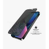 PanzerGlass - Gehärtetes Glas Case Friendly Privacy AB für iPhone 13, 13 Pro, 14 und 16e, schwarz