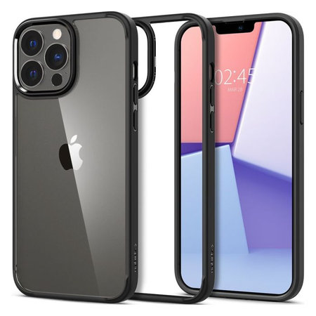 Spigen - Hülle Ultra Hybrid für iPhone 13 Pro, schwarz