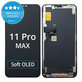 Display Soft OLED für iPhone 11 Pro Max, Touchscreen-Glas mit Rahmen, FixPremium