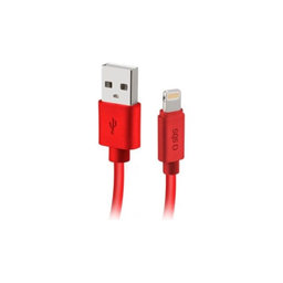 SBS - Lightning / USB Kabel (1m), rot