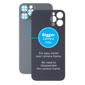 Apple iPhone 13 Pro Max - Backcover Glas Vergrössertes Ringloch für die Kamera (Graphite)