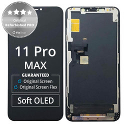 Apple iPhone 11 Pro Max - LCD Display + Touchscreen Front Glas + Rahmen Original Refurbished PRO