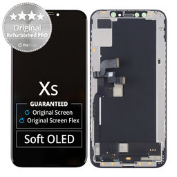 Apple iPhone XS - LCD Display + Touchscreen Front Glas + Rahmen Original Refurbished PRO