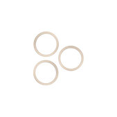 Apple iPhone 13 Pro, 13 Pro Max - Rückfahrkamera Rahmen (Gold) - 3Stk.