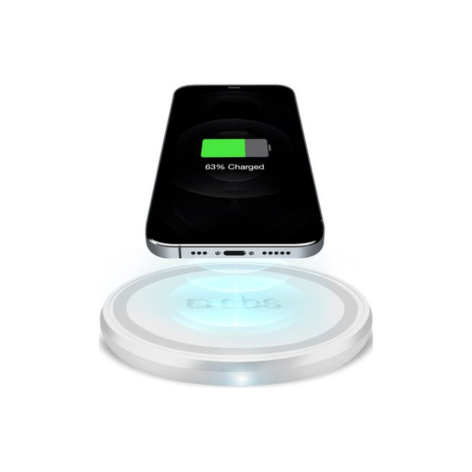 SBS - Drahtloses Ladegerät mit QI, weiß
