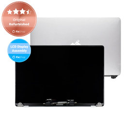 Apple MacBook Pro 13" A1989 (2018 - 2019) - LCD Display + Frontglas + Abdeckung (Silver) Original Refurbished