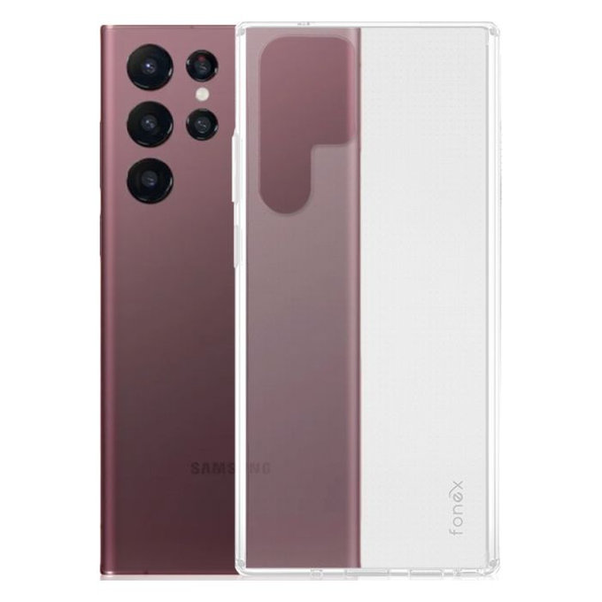 Fonex - Hülle Invisible für Samsung Galaxy S22 Ultra, transparent