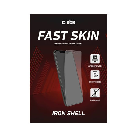 SBS - FastSkin Schutzfilm Iron Shell - Apple iPhone 6, 6s, 7, 8, SE 2020 und SE 2022 (Edge to Edge)