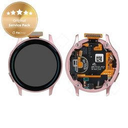 Samsung Galaxy Watch Active 2 40mm R830, R835 - LCD Display + Touch Screen + Frame (Gold) - GH82-21104B Genuine Service Pack