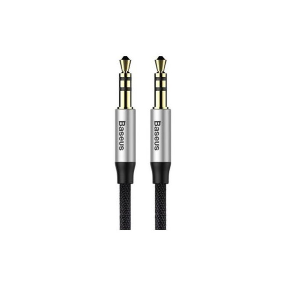 Baseus - Aux Kabel (1m), Silber/Schwarz