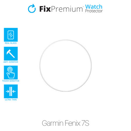 FixPremium Watch Protector - Gehärtetes Glas für Garmin Fenix 7S