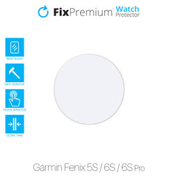 FixPremium Watch Protector - Gehärtetes Glas für Garmin Fenix 5S, 6S und 6S Pro