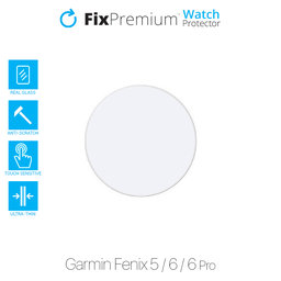 FixPremium Watch Protector - Gehärtetes Glas für Garmin Fenix 5, 6 und 6 Pro