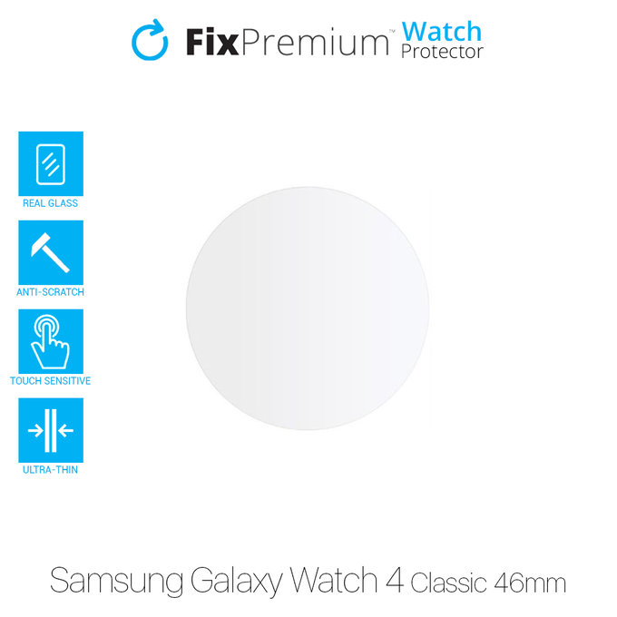 FixPremium Watch Protector - Gehärtetes Glas für Samsung Galaxy Watch 4 Classic 46mm