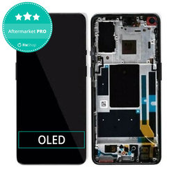 OnePlus 9 - LCD Display + Touchscreen Front Glas + Rahmen (Astral Black) OLED