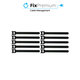 FixPremium - Kabelorganisator - Kabelbinder - 10er Set, schwarz