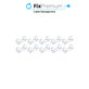 FixPremium - Kabelorganisator - Clip - 10er Set, transparent