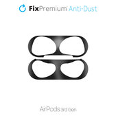 FixPremium - Staubaufkleber für AirPods 3, schwarz