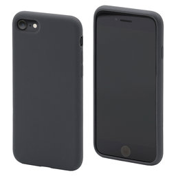 FixPremium - Silikonhülle für iPhone 7, 8, SE 2020 und SE 2022, space grey