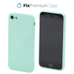 FixPremium - Silikonhülle für iPhone 7, 8, SE 2020 und SE 2022, light cyan