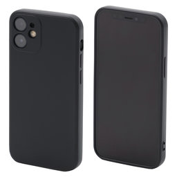 FixPremium - Silikonhülle für iPhone 12 mini, schwarz