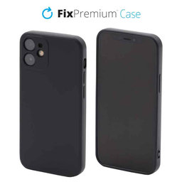 FixPremium - Silikonhülle für iPhone 12 mini, schwarz