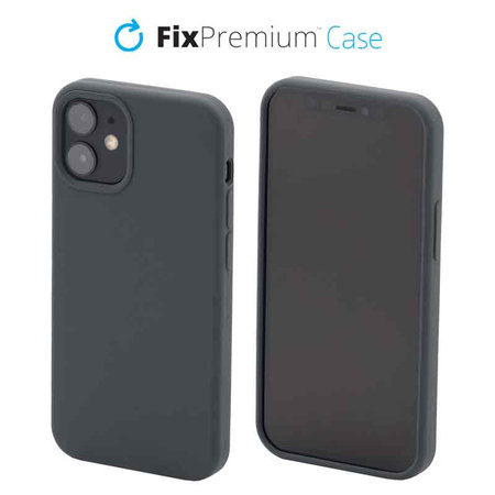 FixPremium - Silikonhülle für iPhone 12 mini, space grey