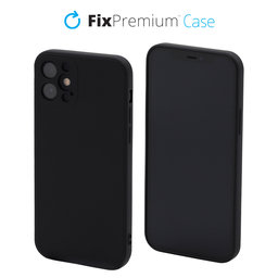 FixPremium - Silikonhülle für iPhone 12, schwarz