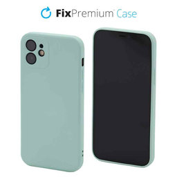 FixPremium - Silikonhülle für iPhone 12, light cyan