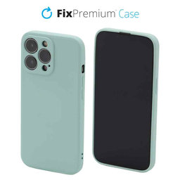 FixPremium - Silikonhülle für iPhone 13 Pro Max, light cyan