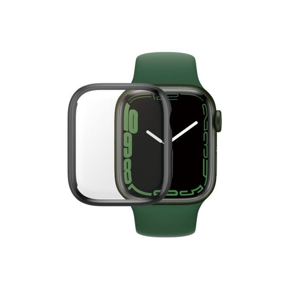 PanzerGlass - Gehärtetes Glas Full Body AB für Apple Watch 7, 8 und 9 41mm, schwarz