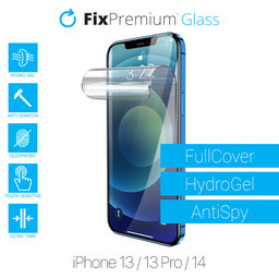FixPremium HydroGel Anti-Spy - Displayschutzfolie für iPhone 13, 13 Pro und 14