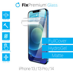 FixPremium HydroGel Matte - Displayschutzfolie für iPhone 13, 13 Pro und 14