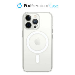 FixPremium - Silikonhülle mit MagSafe für iPhone 13 Pro, transparent