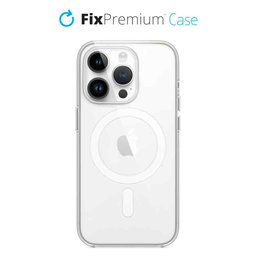 FixPremium - Silikonhülle mit MagSafe für iPhone 14 Pro, transparent